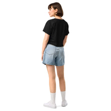Load image into Gallery viewer, Riding + weightlifting = happiness crop top