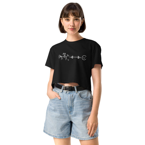 Riding + weightlifting = happiness crop top