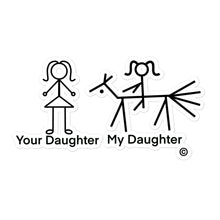 Load image into Gallery viewer, Your Daughter My Daughter no bubble sticker