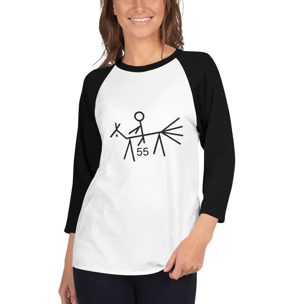 55 Mile 3/4 sleeve raglan shirt
