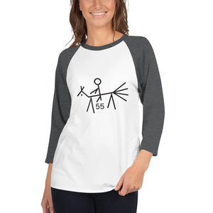 55 Mile 3/4 sleeve raglan shirt