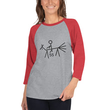 Load image into Gallery viewer, 55 Mile 3/4 sleeve raglan shirt