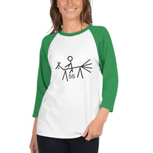 Load image into Gallery viewer, 55 Mile 3/4 sleeve raglan shirt