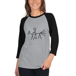 55 Mile 3/4 sleeve raglan shirt