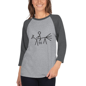 55 Mile 3/4 sleeve raglan shirt