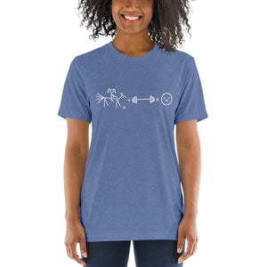 Riding + weightlifting = happiness Short t-shirt