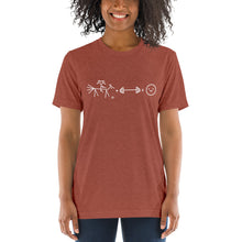 Load image into Gallery viewer, Riding + weightlifting = happiness Short t-shirt