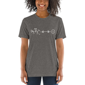Riding + weightlifting = happiness Short t-shirt