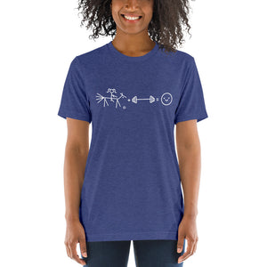 Riding + weightlifting = happiness Short t-shirt