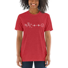 Load image into Gallery viewer, Riding + weightlifting = happiness t-shirt