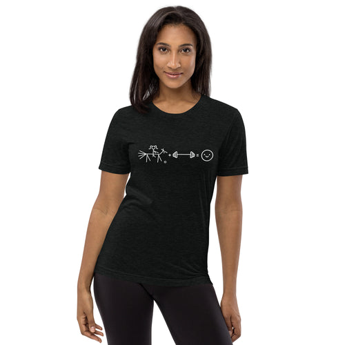 Riding + weightlifting = happiness t-shirt