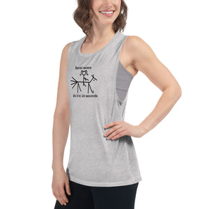 Barrel racers do it in 14 seconds Ladies’ Tank