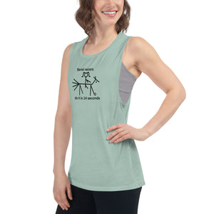 Barrel racers do it in 14 seconds Ladies’ Tank