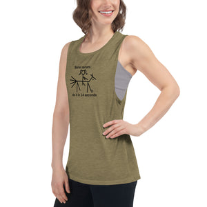 Barrel racers do it in 14 seconds Ladies’ Tank