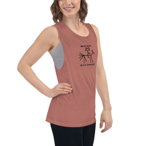 Barrel racers do it in 14 seconds Ladies’ Tank