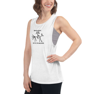 Barrel racers do it in 14 seconds Ladies’ Tank